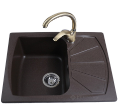 кухонна мийка Bretta Tera 61x50 коричнева