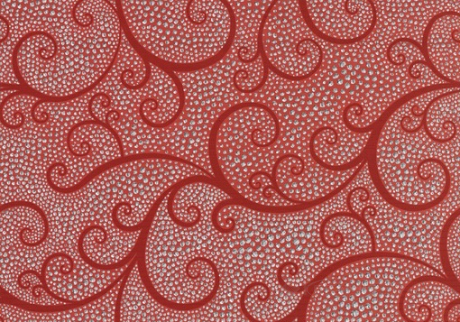 Декор Березакерамика Капри Жемчуг 25x35 красный