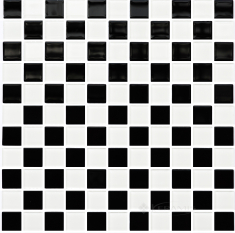 мозаика Kotto Keramika GM 4002 CC black/white 30х30