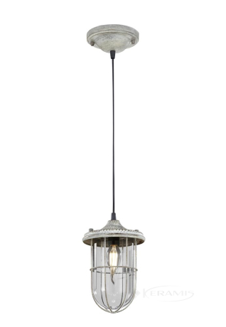 Подвесной светильник Trio Birte, античный серый, прозрачный (303800161)
