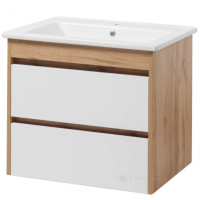 тумба с умывальником Юввис Венера 70x58,2x45 Vesta ТП-2 Д белый (45870-0111)