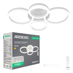 люстра светодиодная накладная Ardero AL6497-1ARD URBAN W 70Вт белый (81064)
