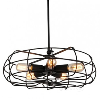 подвесной светильник Azzardo Fabio, ченый, 5 ламп (FLMD02 / AZ2532)