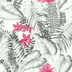 обои Lutece Fragrance fleurs des tropiques rose (51193703)