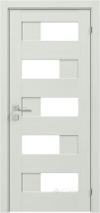 дверное полотно Rodos Modern Verona 900 мм, с полустеклом, сосна крем