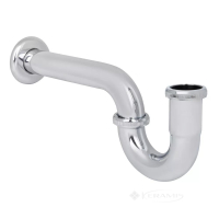 сифон для умывальника ITAL трубчатый 1 1/4', латунь, хром (ITF 6023)