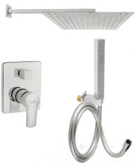 душевая система Invena Verso скрытого монтажа, хром (BS-82-0K2)