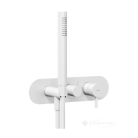змішувач для ванни та душу Ravak Espirit з душовим набором, білий матовий (X070245)