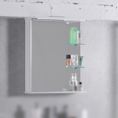 шкафчик зеркальный с диодной подсветкой Fancy Marble 71x26x58 (ШЗ-8)