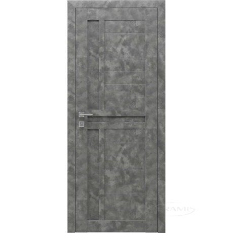 Дверное полотно Rodos Modern Alfa 800 мм, глухое, мрамор серый