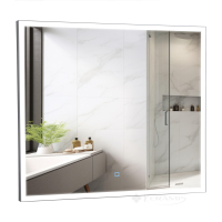 дзеркало Aqua Rodos Люче 80x70x4 чорний з підсвічуванням (АР000112805)