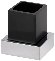 стакан с держателем Bemeta Gamma черный (145411012)