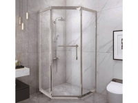 душевая кабина Asignatura Tinto 100x100 стекло прозрачное, профиль сатин (49022709)