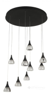 підвісний світильник Azzardo Dalmatia, чорний, 9 ламп, LED (AZ3143)
