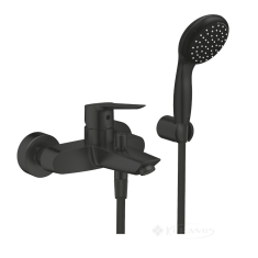змішувач для ванни Grohe QuickFix Start + душовий набір, чорний матовий (UA30330701)