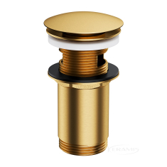 донный клапан Omnires click-clack brushed gold (A706GLB)