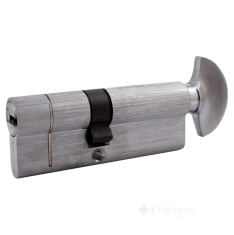 цилиндр для замка Buonellе B10CP3545SCX6 35-45 мм ключ - поворотник, 5 ключей + 1 монтажний ключ, хром матовий