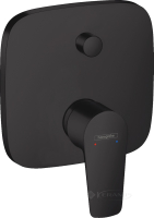 смеситель для ванны Hansgrohe Talis E со встроенной защитной комбинацией, черный матовый (71474670)