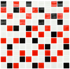 мозаїка Kotto Keramika GM 4007 C3 black /red 30х30