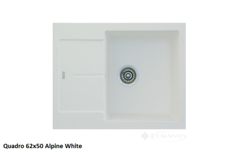Кухонная мойка Fabiano Quadro 62x50x20 alpine white