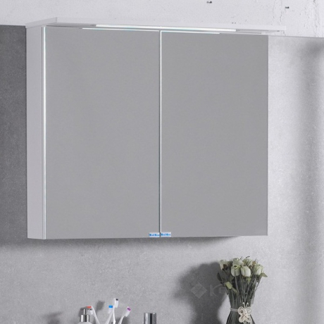 Шафка дзеркальна Fancy Marble 70x27x80 з діодним підсвічуванням (ШЗ-10)