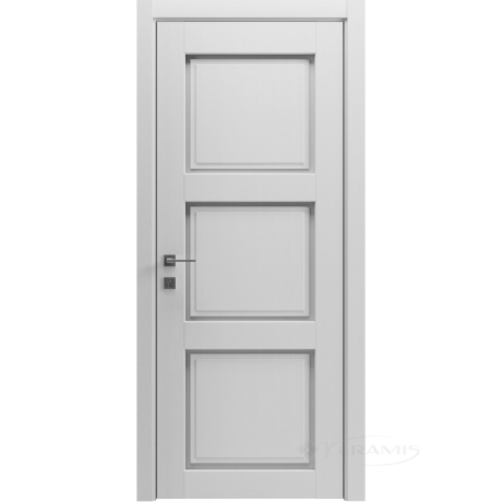Дверне полотно Rodos Style 3 600 мм, глухе, каштан білий