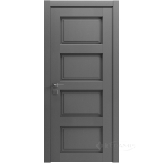 дверное полотно Rodos Style 4 900 мм, глухое, каштан серый