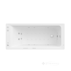 ванна Roca Easy 170x75 с гидромассажем Effects Gold Option + сифон (A24T338000)