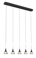 подвесной светильник Azzardo Dalmatia, черный, 5 ламп, LED (AZ2910)