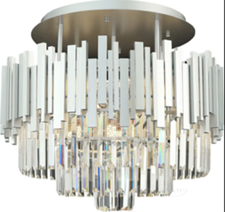 Люстра Blitz Modern Style, прозорий, срібло, 9 ламп (5460-49CH)