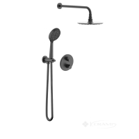 душевая система Imprese Kucera скрытого монтажа, черный матовый (t04803410SRC)