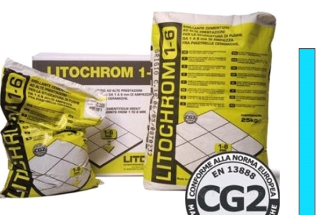 Затирка Litokol Litochrom 1-6 (С.160 голубой) 5 кг