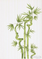 декор Березакерамика Ретро Бамбук 1 25x35 зеленый