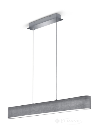 Подвесной светильник Trio Lugano, хром, серый, LED (320910111)
