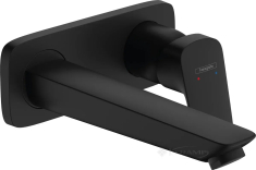 смеситель для раковины Hansgrohe Logis настенный, черный матовый (71220670)