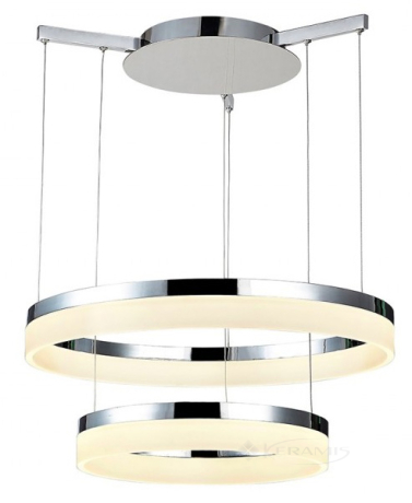 Підвісний світильник Azzardo Zola, хром, 60/80 см, 2 лампи, LED (7105-2PL-8060-WH /AZ1295)