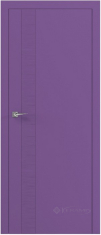 дверное полотно Rodos Loft Wave V 600 мм, с вставкой, ral 4001 фиолетовый