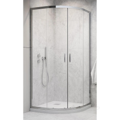 душевая кабина Radaway Alienta 80x80 прозрачное стекло + поддон Tinos + сифон хром (10228080-01-01KT)