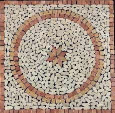 мозаика Imso Ceramiche Pietre Naturali 66х66 rosone sasso fiore