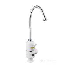 смеситель для кухни Kroner Volt с водонагревателем и дисплеем, хром/белый (Volt-CW090R) CV023245