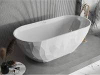 ванна из искусственного камня Miraggio Sapfire 165x76 белая глянцевая (2250)