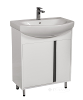 тумбочка Aqua Rodos Терра 70 см 70x85x48 с умывальником "Руна" белый (АР000032725)