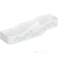 умывальник для детей Geberit Bambini 140x39 левый, белый альпийський/зеленый (502.975.79.1)