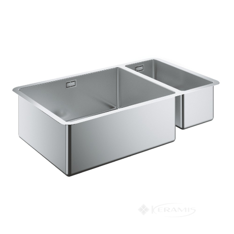 Кухонна мийка Grohe K700U 45x76 ліва, 2 чаші, нержавіюча сталь (31575SD0)