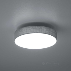 світильник стельовий Trio Lugano, сірий, нікель матовий, 30 см, LED (621911211)
