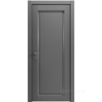дверное полотно Rodos Style 1 600 мм, полустекло, каштан серый