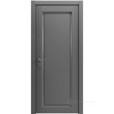 дверное полотно Rodos Style 1 600 мм, полустекло, каштан серый