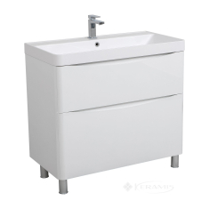 тумбочка с умывальником Aqua Rodos Америна 90x85x48,4 напольная, белая (АР000092784)