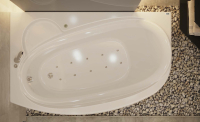 гідромасажна ванна WGT Rialto Turano 170x90 ліва + корпус+рама+злив/перелив (RLTTRN170LARLPCW)