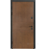 дверь входная Булат Термо House 850x2050x95 левая модель 703/191, дуб бронза/орех натуральный (0033)